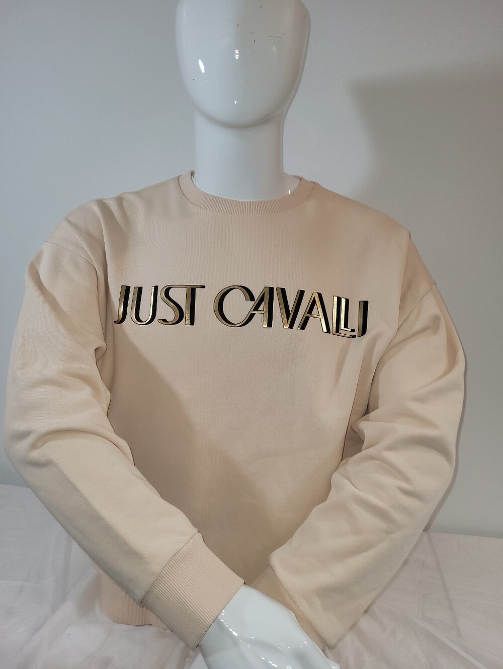 Authentic Just Cavalli Sweatshirt Beige  Small  Men's Original $335